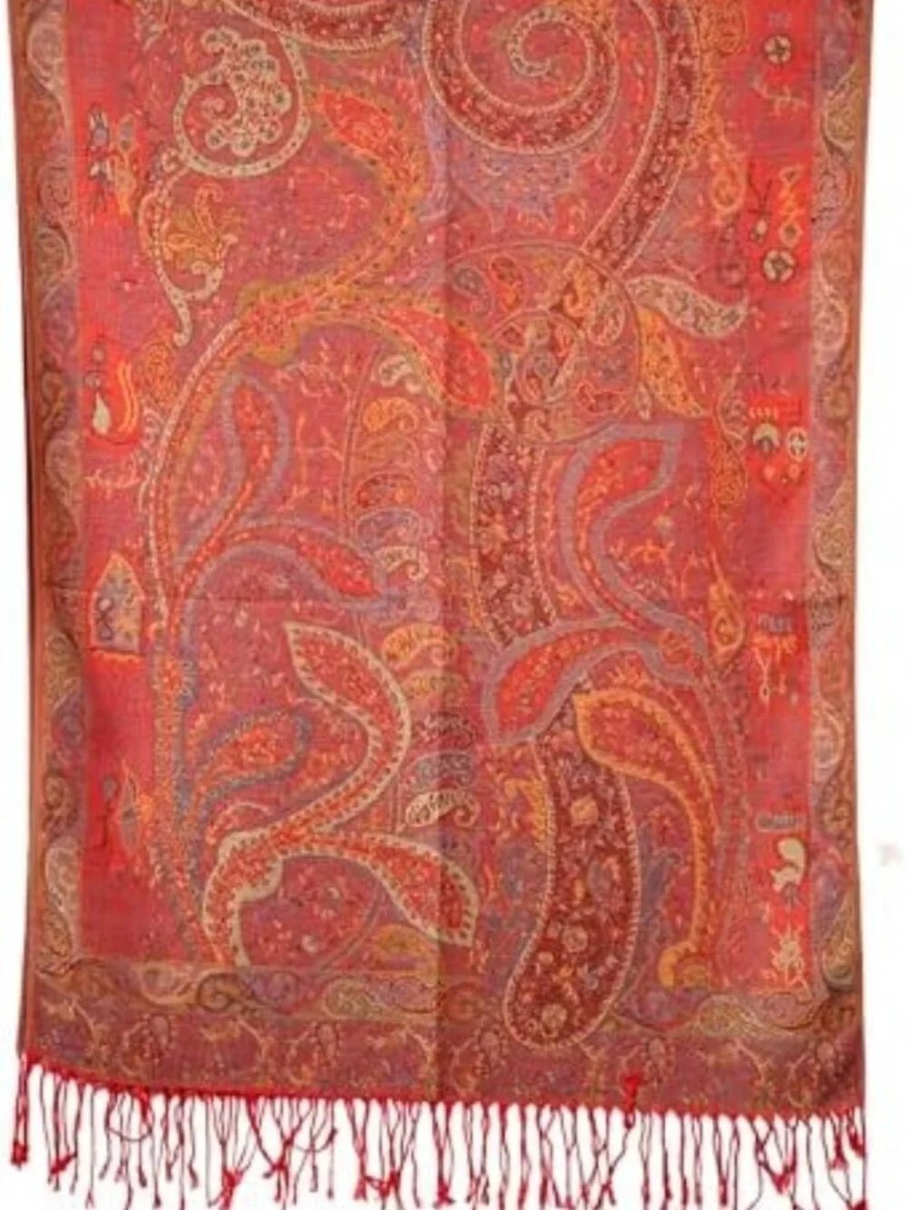 Elegant Big Paisley Pashmina Shawl Wrap - Versatile Scarf for Weddings & Daily